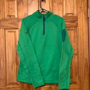 Marmot 1/4 zip fleece lined sweatshirt jacket